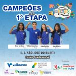 VENCEDORES DA 1ª ETAPA – ESCOLA ESTADUAL SÃO JOSÉ DO BURITI